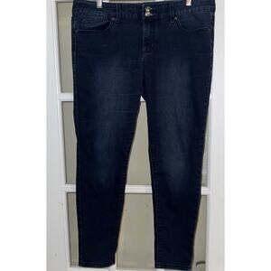 Seven7 Jeans Womens Size 14 Denim Legging Dark Blue